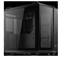 Slika izdelka: ASUS TUF Gaming GT502 PLUS ATX Gaming ohišje črno, Dual Chamber Chassis, Panoramic View, Tempered Glass front and side panel, Tool-Free side panels, pre-installed 4 ARGB fans & fan hub, Front Panel High-Speed USB Type-C