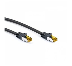 Slika izdelka: GOOBAY (91626) SFTP CAT 6A / S/FTP CAT 7 patch 5m črn mrežni povezovalni kabel