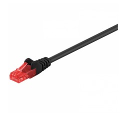 Slika izdelka: GOOBAY CAT6 U/UTP 5m črn/rdeč mrežni priključni patch kabel