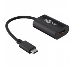 Slika izdelka: GOOBAY USB-C (M)/ HDMI (Ž) 4k 60 Hz 0,2 m črn adapter